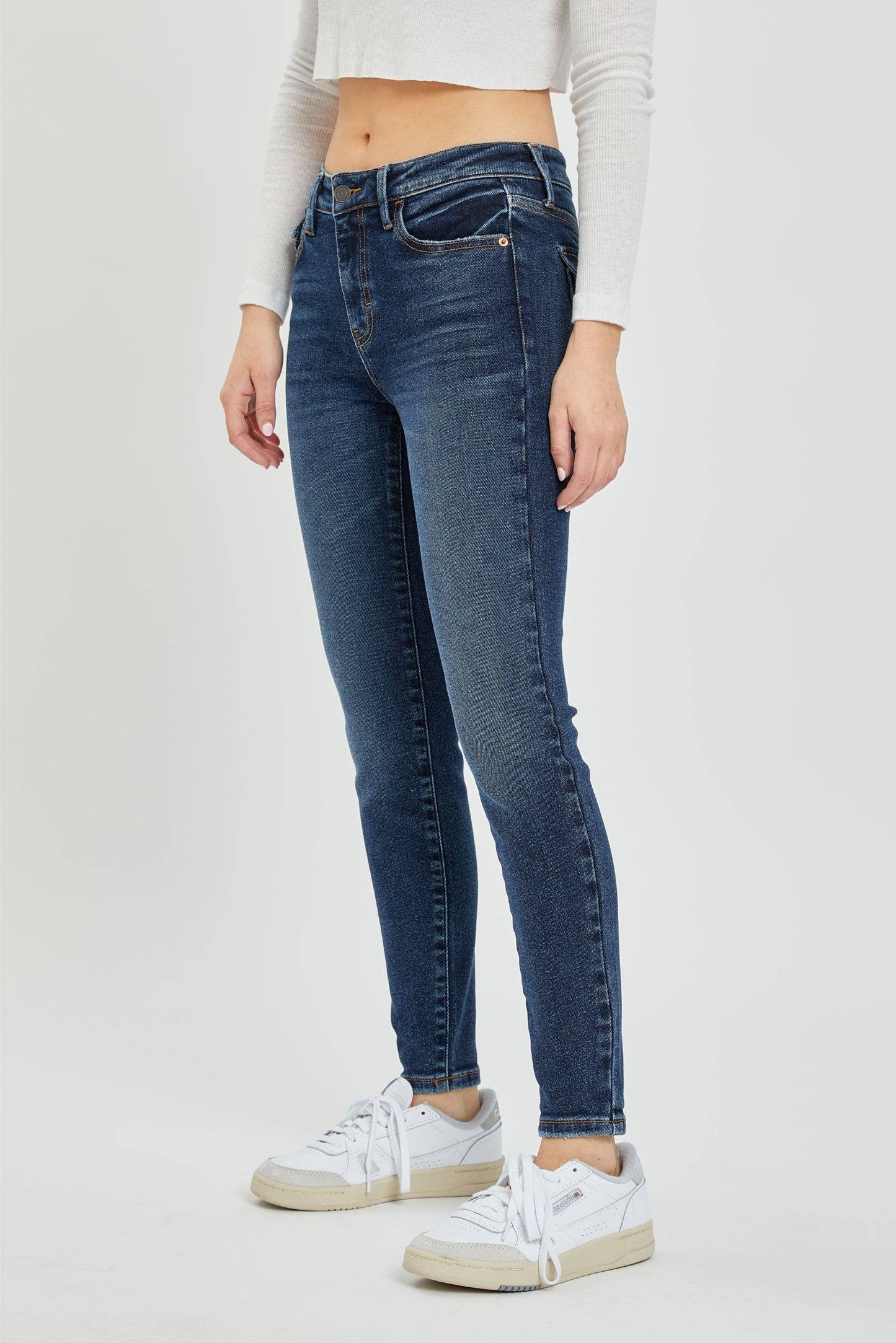 Cello Mid Rise Ankle Skinny