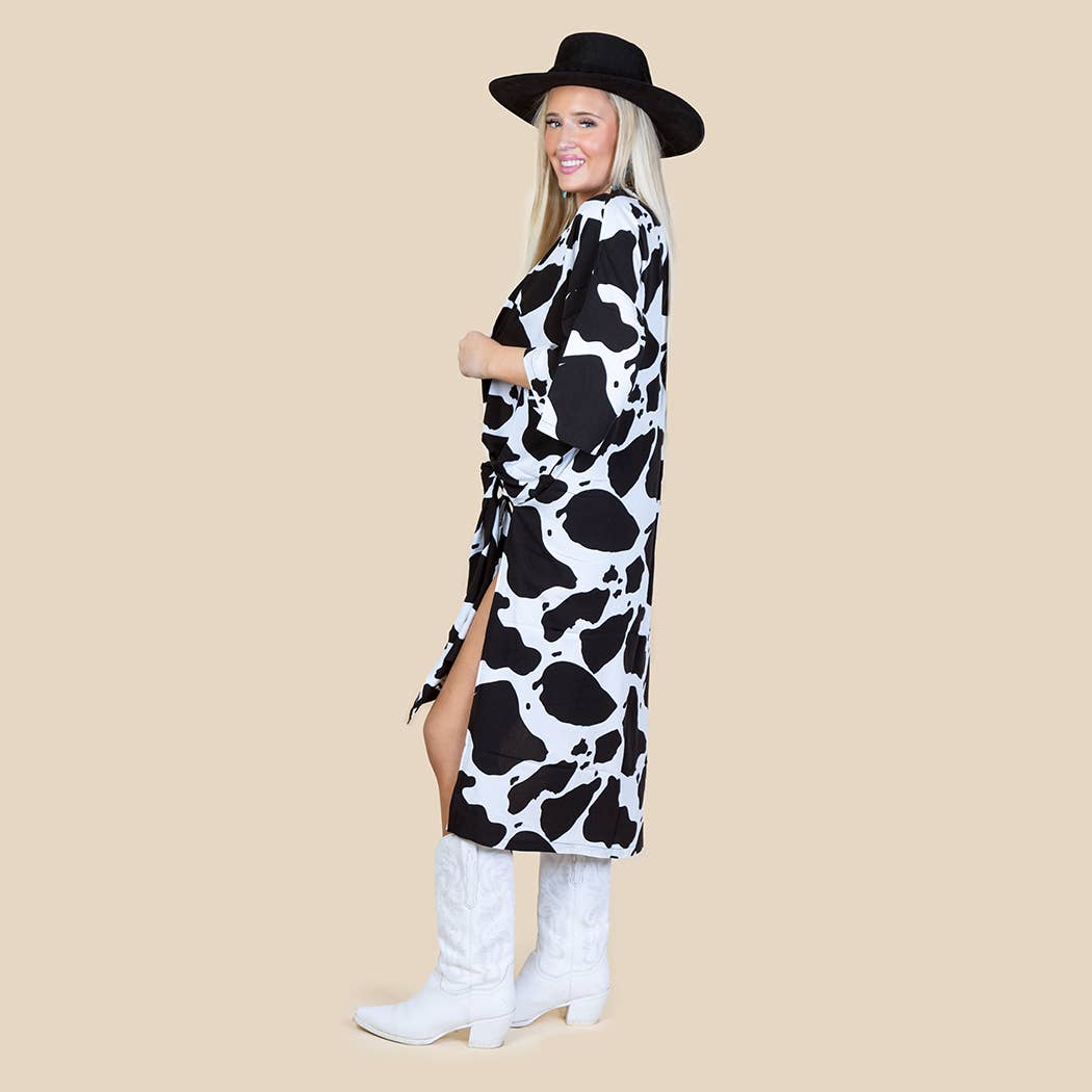 Cow Print Duster