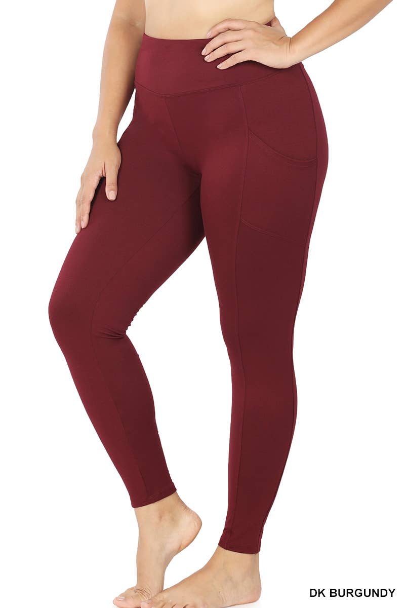 ..PLUS SIZE MICROFIBER LEGGINGS