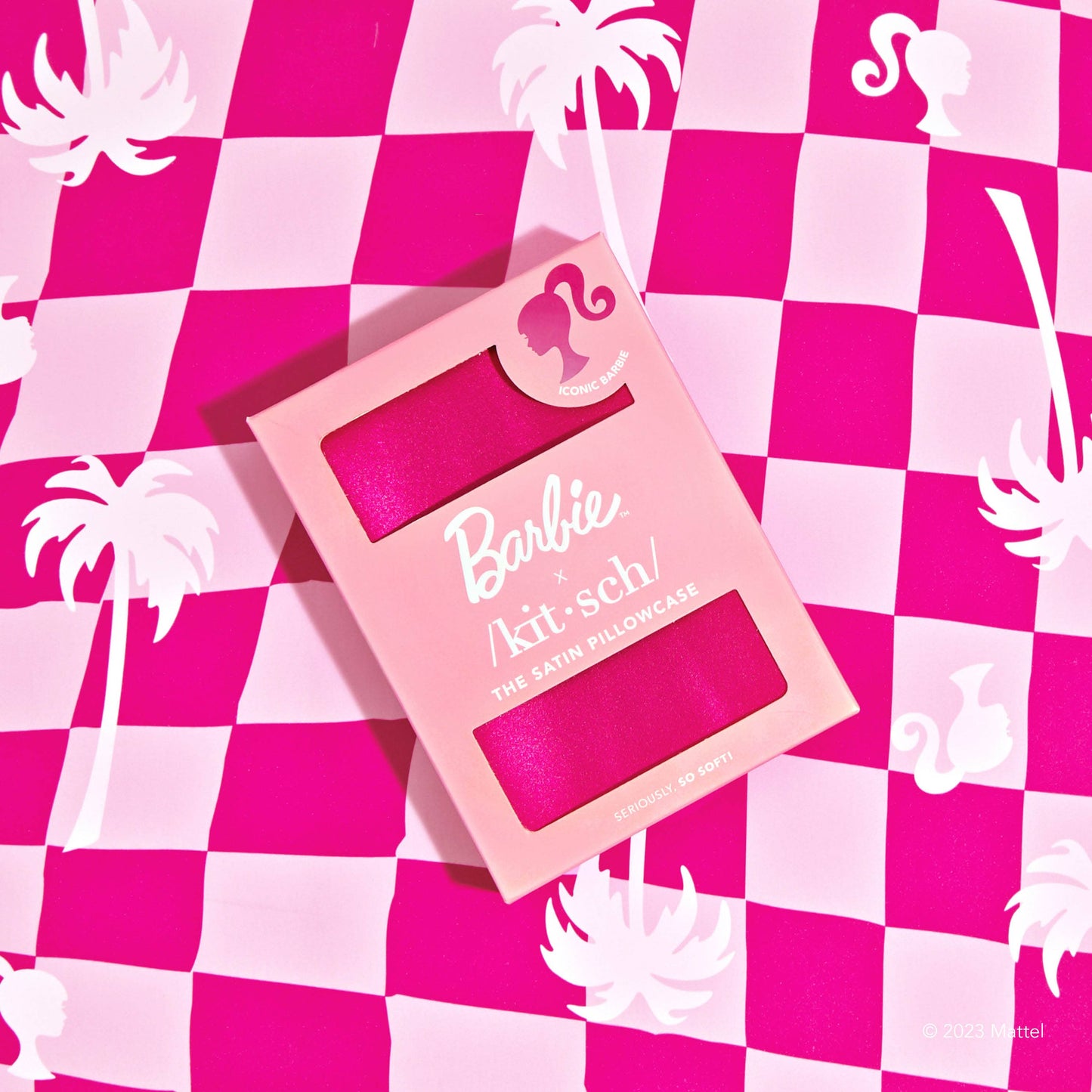 Barbie x kitsch Satin Pillowcase - Iconic Barbie