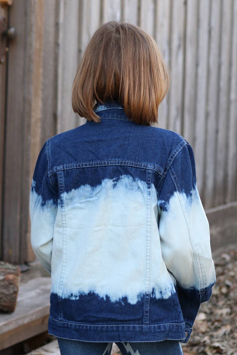 BLEACHED DENIM JACKET