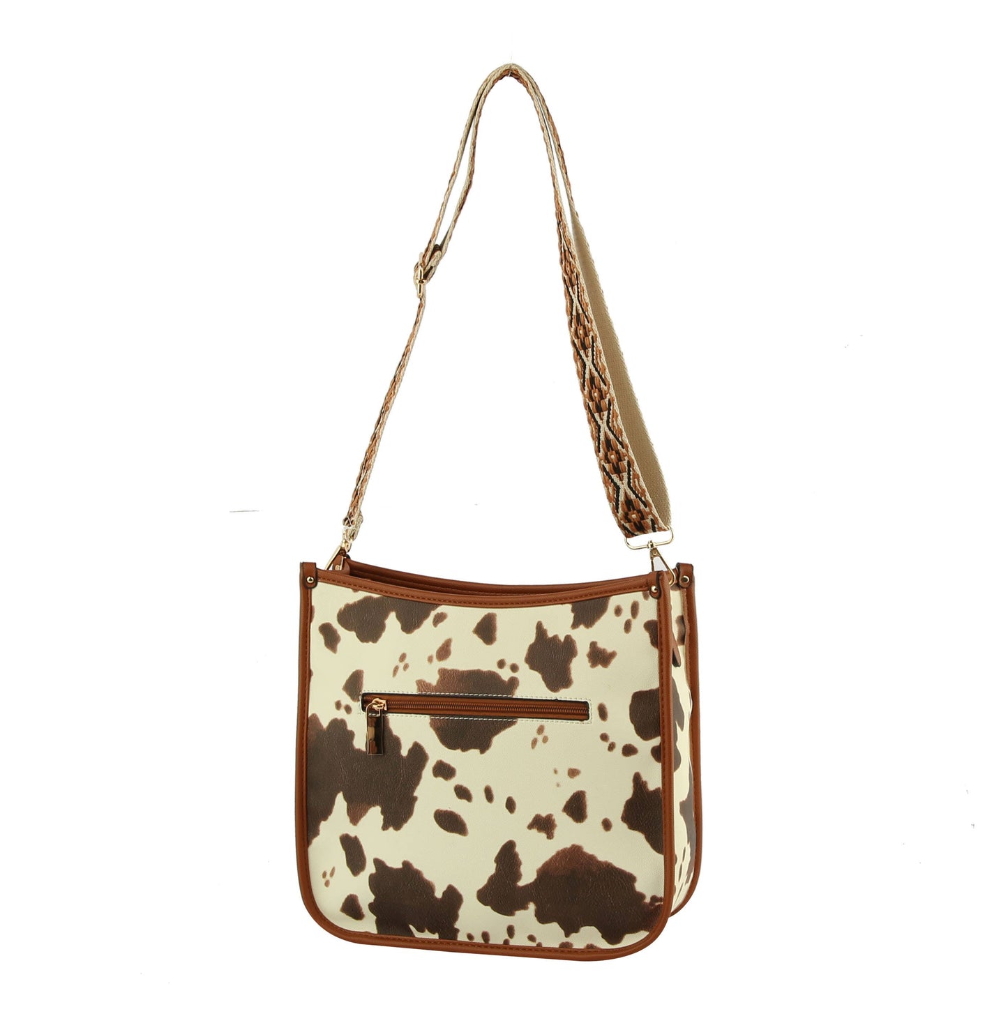 Cow Printed Crossbody Handbag Shoulder Bag