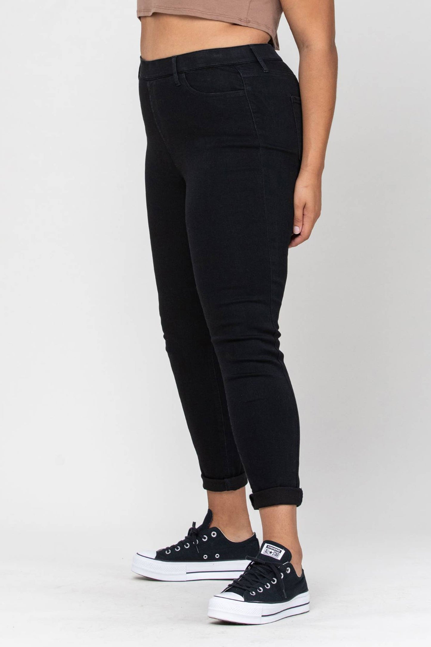 Cello Plus Mid Rise Pull-On Skinny