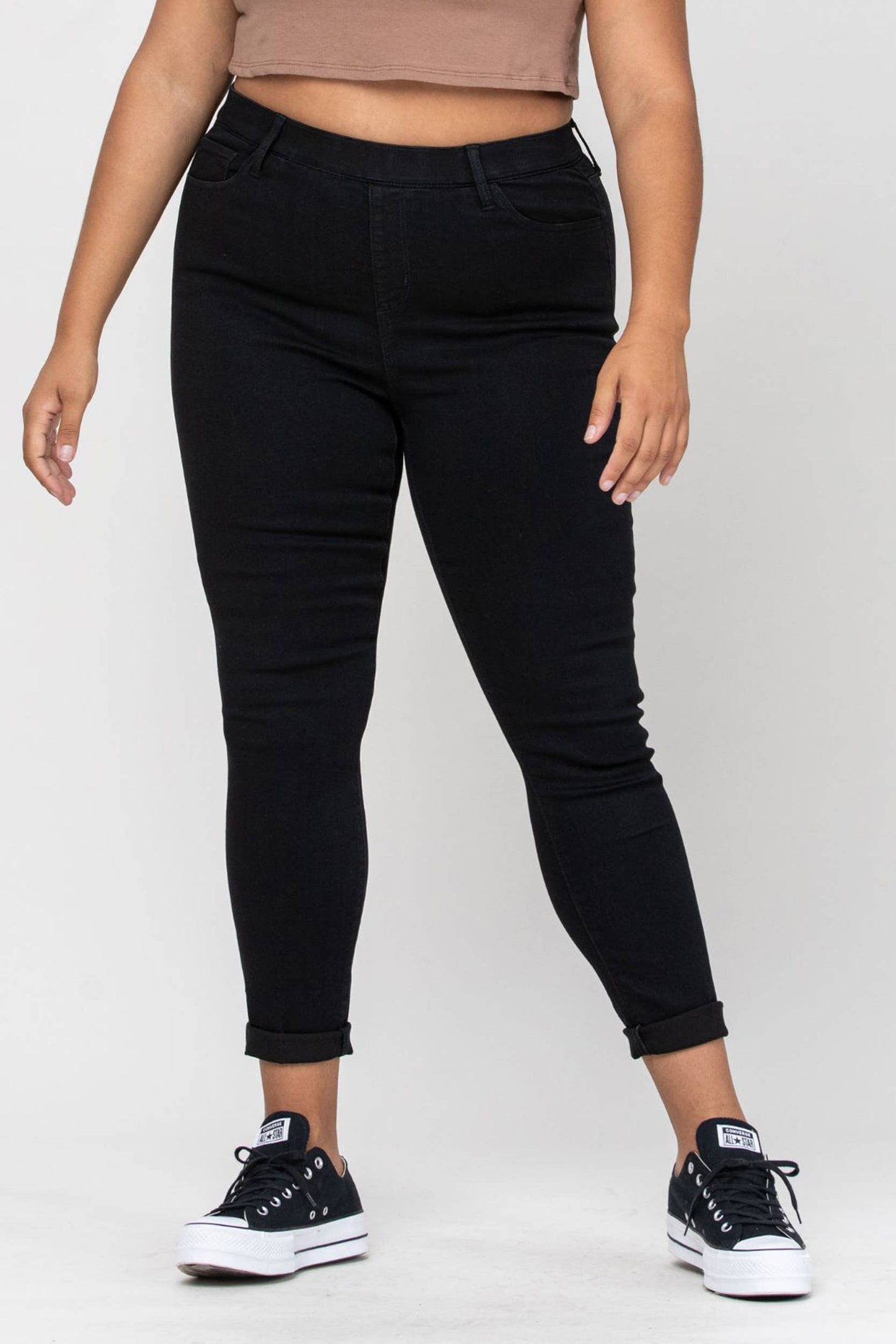 Cello Plus Mid Rise Pull-On Skinny