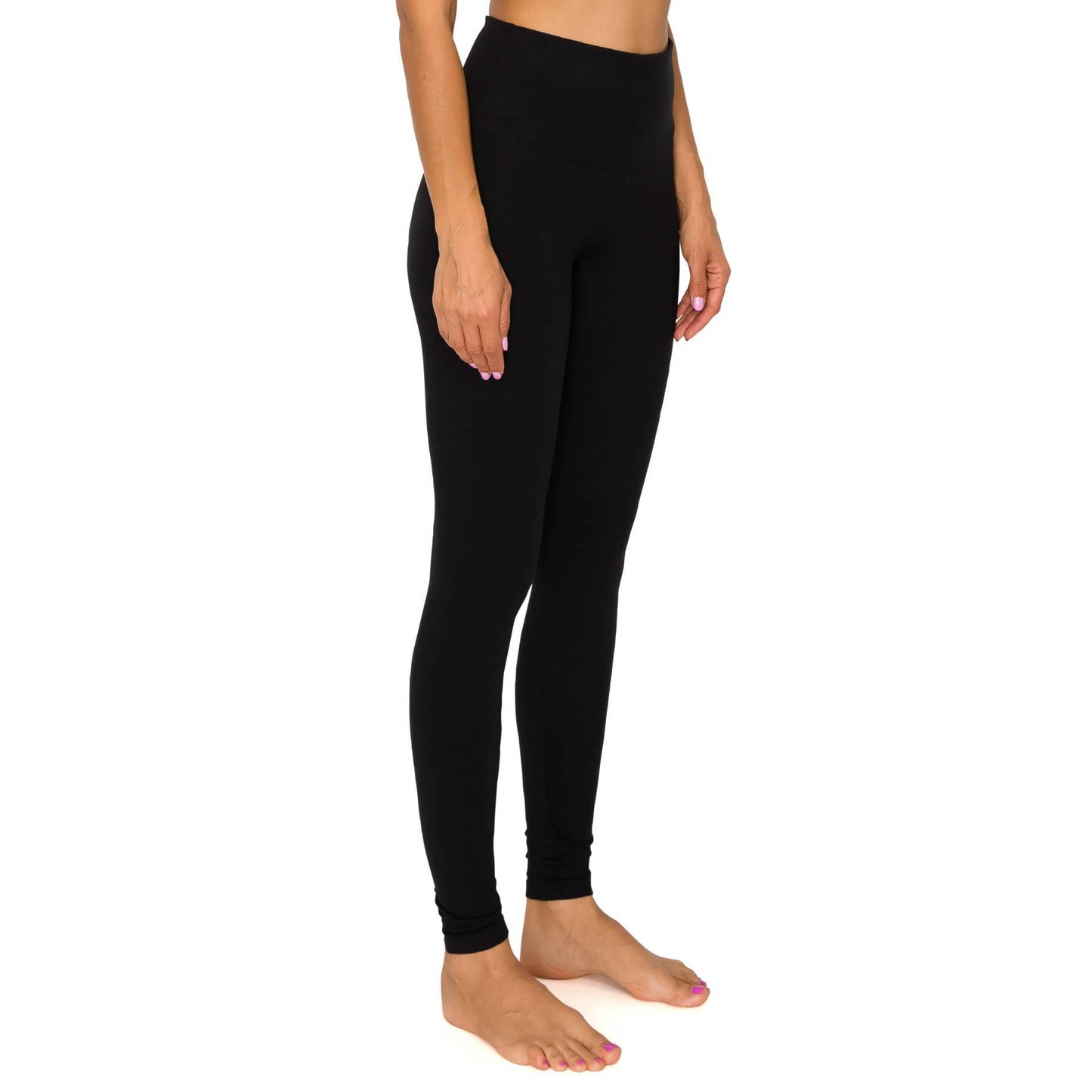 5" Yoga Band Premium Solid Activewear Leggings