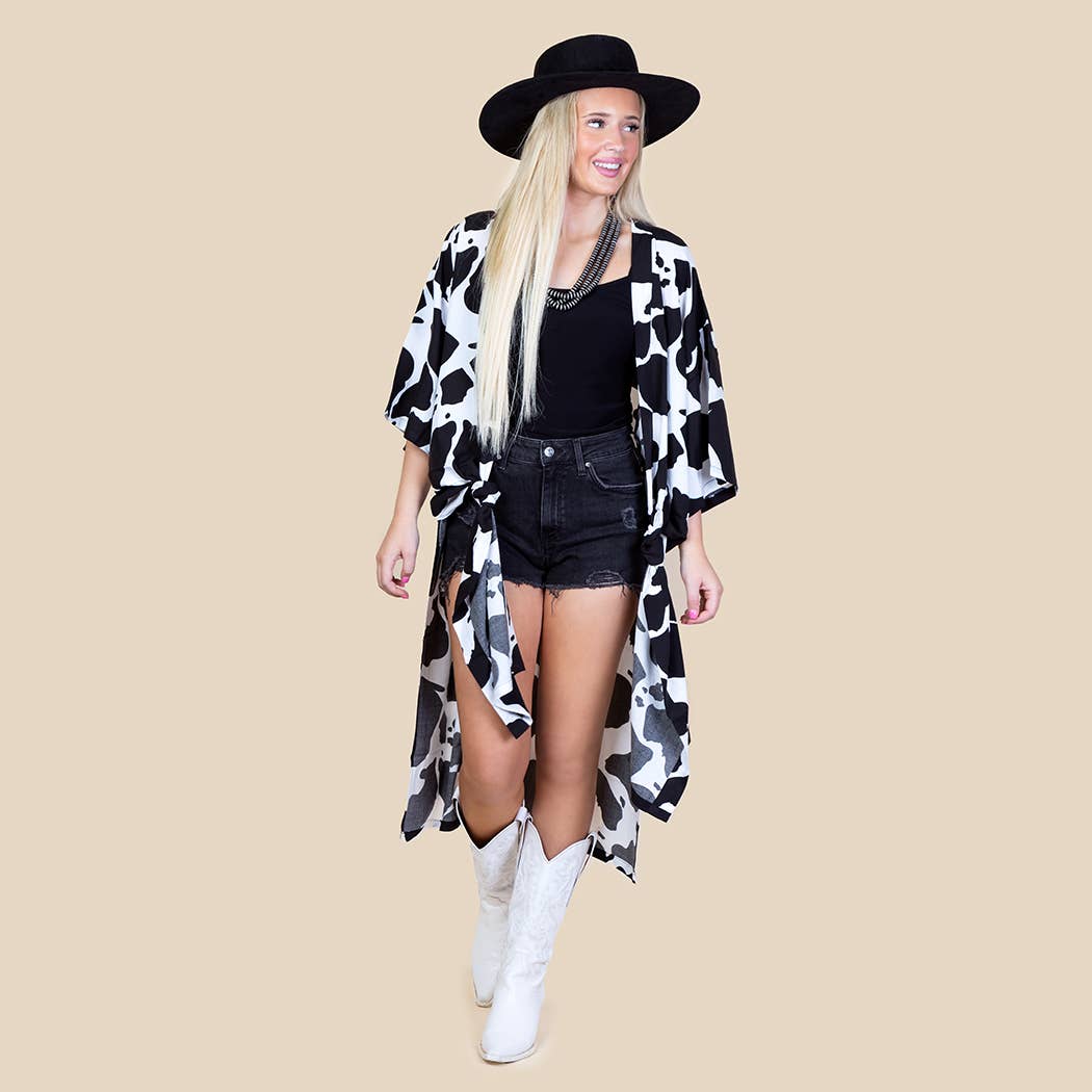 Cow Print Duster