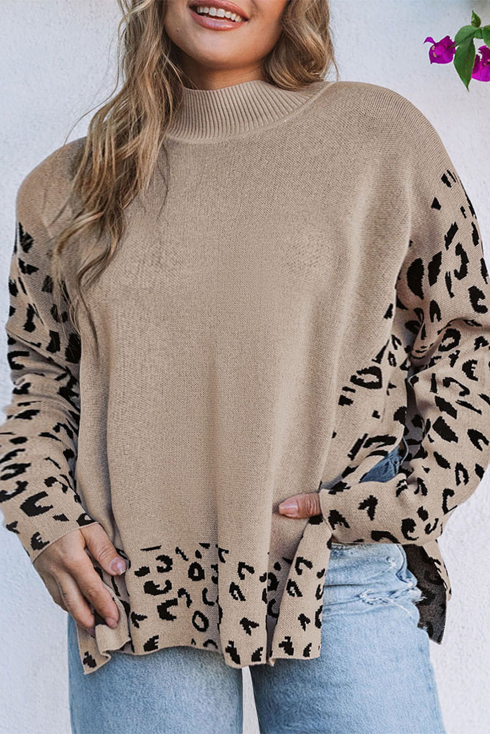 Cheetah Sleeve Sweater